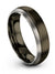 6mm Wedding Ring Tungsten Wedding Rings Gunmetal