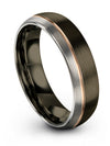 Woman Tungsten Promise Ring Guys Rings Tungsten Gunmetal Him and Girlfriend - Charming Jewelers