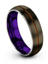 Gunmetal Engagement Wedding Rings Set Gunmetal Tungsten Carbide Band - Charming Jewelers