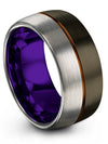10mm Woman&#39;s Wedding Rings Exclusive Tungsten Bands Set of Men Ring 10mm - Charming Jewelers