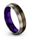 Couple Wedding Rings Set Gunmetal Exclusive Wedding Ring