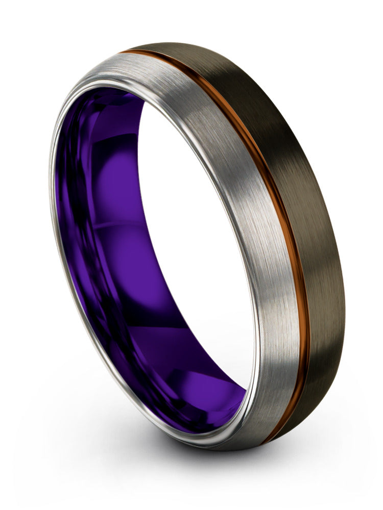 Couple Wedding Rings Set Gunmetal Exclusive Wedding Ring