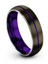 Wedding Rings Gunmetal Female Rings Tungsten Engraved Band for Engagement Woman - Charming Jewelers