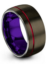 Jewelry Wedding Ring for Lady Tungsten Gunmetal Bands for Womans Gunmetal Band - Charming Jewelers