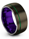 Solid Wedding Rings for Man Wedding Band Tungsten 10mm Engraved Rings Gifts - Charming Jewelers