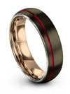 Gunmetal Wedding Bands for Couples Tungsten Wedding Bands Gunmetal Plated - Charming Jewelers