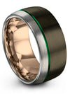 Wedding Gunmetal Bands for Her Wedding Rings Tungsten Carbide Love Rings - Charming Jewelers