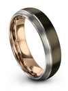 Male Plain Gunmetal Wedding Bands Tungsten Bands Wedding Ring Gunmetal Rings - Charming Jewelers
