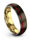 Gunmetal Wedding Rings Sets for His and Husband Tungsten Carbide Bands for Men - Charming Jewelers