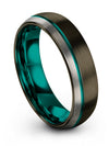 Gunmetal Matching Wedding Bands Unique Tungsten Band Customize Promise Rings - Charming Jewelers
