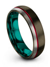 Matching Wedding Bands Tungsten Ring Gunmetal for Ladies Gunmetal Engagement - Charming Jewelers
