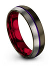 Wedding Anniversary Wedding Ring for Husband Tungsten Engraved Gunmetal Rings - Charming Jewelers