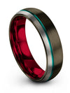 Gunmetal Wedding Ring 6mm Ladies Gunmetal Ring Tungsten Wife and Girlfriend - Charming Jewelers