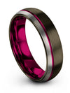 Womans Gunmetal Promise Band Tungsten Woman Bands Tungsten Gunmetal Jewelry - Charming Jewelers