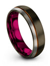 Wedding and Engagement Band Tungsten Wedding Band Sets Solid Gunmetal Rings - Charming Jewelers