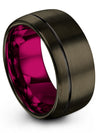Wedding Band for Girlfriend and Her Tungsten Bands Mens 10mm Promise Couple - Charming Jewelers