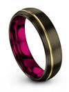 Engagement Men and Wedding Ring Set for Husband and Girlfriend Tungsten Bands - Charming Jewelers