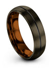 Wedding Bands Gunmetal Tungsten Carbide Tungsten Band Couples Set Wife and Wife - Charming Jewelers
