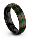 Wedding Bands for Couple Gunmetal Tungsten Rings for Guy Custom Band Sets Man - Charming Jewelers