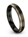 Men Brushed Promise Rings Tungsten Carbide Engagement Men Rings Jewelry - Charming Jewelers
