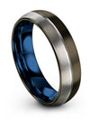 Wedding Rings for Guys Gunmetal Set Gunmetal Tungsten Engagement Womans Bands - Charming Jewelers