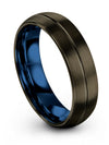 Gunmetal Wedding Rings Sets for Fiance and Her Brushed Tungsten Wedding Bands - Charming Jewelers