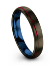 Unique Anniversary Band Sets Tungsten Gunmetal Ring Her an Fiance Promise Rings - Charming Jewelers