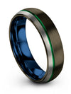 Personalized Wedding Band Sets Engraved Tungsten Bands for Woman&#39;s Gunmetal - Charming Jewelers