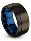 Cute Wedding Ring Tungsten Bands for Guys Simple Bands Birthday Gifts Sets - Charming Jewelers