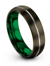 Custom Gunmetal Wedding Ring Woman&#39;s Engagement Male Bands Tungsten Carbide - Charming Jewelers
