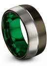 Matching Wedding Ring for His and Girlfriend Woman&#39;s Band with Tungsten - Charming Jewelers