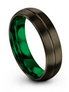 Brushed Wedding Ring Fiance and Husband Tungsten Wedding Ring Sets Couples Ring - Charming Jewelers
