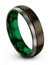 Wedding Gunmetal Tungsten Promise Band Gunmetal Band Couples Bands Promise - Charming Jewelers