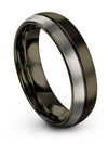 Wedding Bands for Me Tungsten Brushed Wedding Bands Gunmetal and Rings - Charming Jewelers