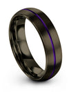 Lady Metal Wedding Band Tungsten Carbide Band Promise Gunmetal Band for Male - Charming Jewelers
