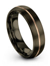 Small Promise Rings for Womans Wedding Bands Gunmetal Tungsten Carbide Matching - Charming Jewelers