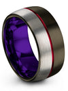 Fancy Wedding Ring Tungsten Gunmetal Matching Promise Rings for Couples Set - Charming Jewelers