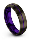 Wedding Ring Set for Boyfriend and Him Gunmetal Tungsten Bands Mens Bands Set - Charming Jewelers