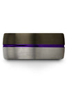 Men&#39;s Gunmetal Set Tungsten Bands for Guys Carbide Womans Unique Band Wedding - Charming Jewelers