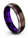 Gunmetal Matching Wedding Ring for Couples Mens Gunmetal Tungsten Wedding Bands - Charming Jewelers