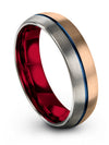 Engraved Wedding Band Guys Tungsten Wedding 18K Rose Gold Love Rings for Men&#39;s - Charming Jewelers