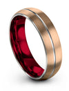 Tungsten Carbide Ladies Wedding Ring Tungsten Ring Guys 18K Rose Gold 18K Rose - Charming Jewelers