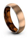 Matching Her and His Wedding Ring Wedding Ring 18K Rose Gold Tungsten Carbide - Charming Jewelers