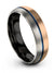 Mens Wedding Band Blue Line Engagement Bands for Womans