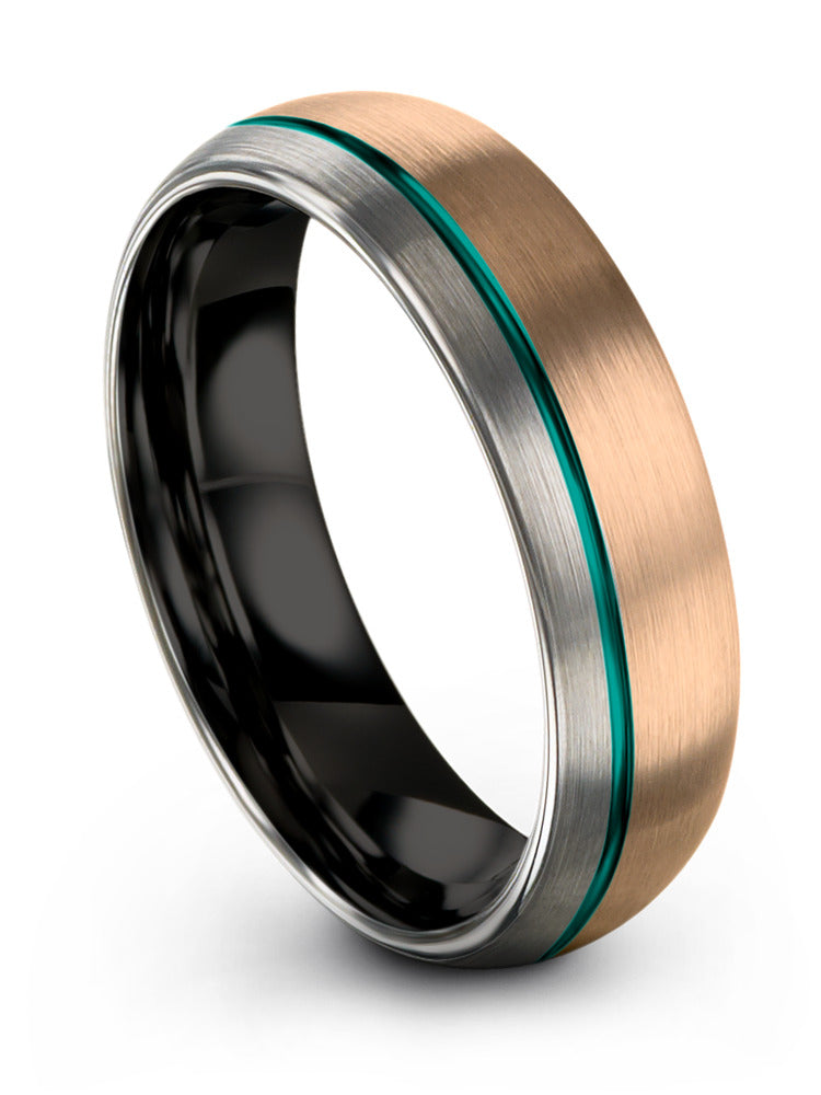 Guy Wedding Band Matte Engraved Tungsten Band for Woman's