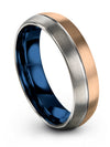 18K Rose Gold Plated Wedding Set Wedding Rings 18K Rose Gold Tungsten Carbide - Charming Jewelers