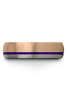 18K Rose Gold Wedding Dome Womans Tungsten Bands 18K Rose Gold 18K Rose Gold - Charming Jewelers