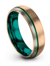 Green Line Wedding Ring Tungsten Wedding Ring Polished Female Promise Ring - Charming Jewelers