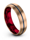 18K Rose Gold Ring Wedding Ring Tungsten Carbide 18K Rose Gold Band I Promise - Charming Jewelers
