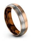 Wedding Sets for Men&#39;s 18K Rose Gold Tungsten Band Engraved Matching Set - Charming Jewelers